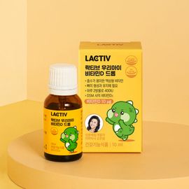 [LACTIV] Kids Vitamin D Liquid Drops 10ml - 400 IU in 2 Drops, Swiss DSM Ingredients, Pure & Additive-Free for Optimal Absorption - Made in Korea - Made in Korea